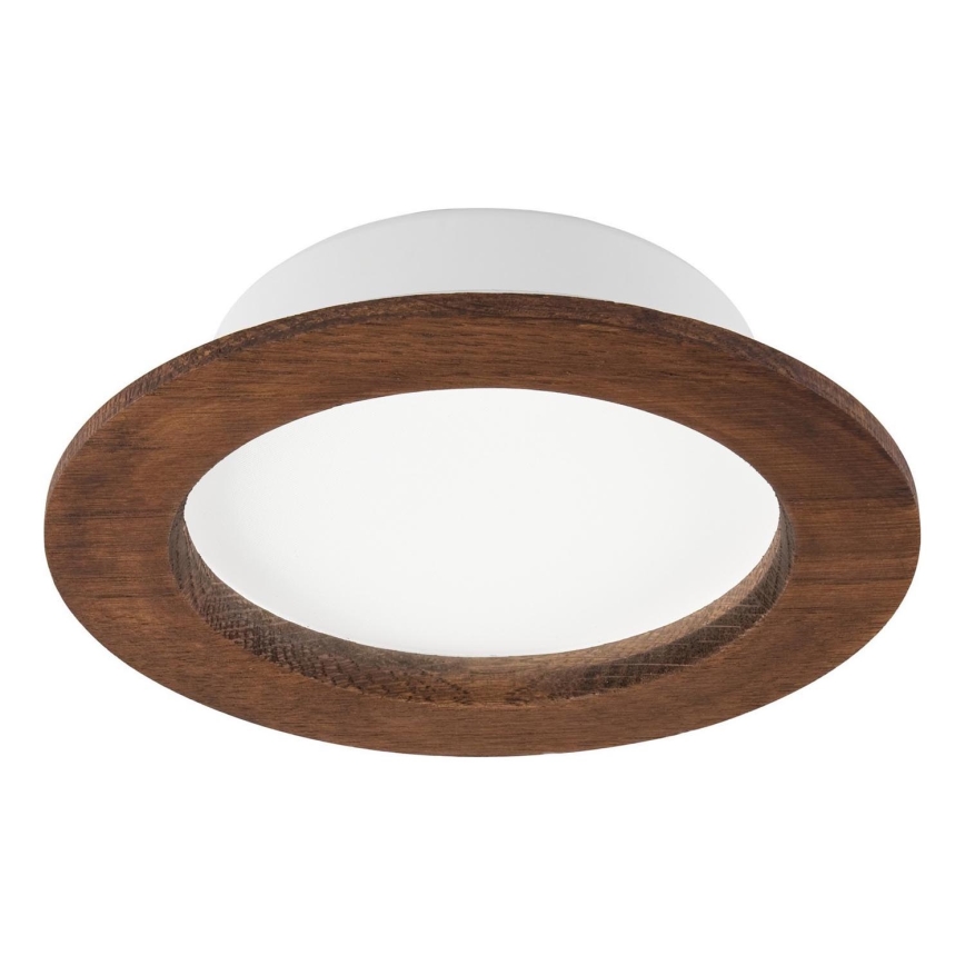 LED Iebūvējams gaismeklis WOODY SPOT LED/12,5W/230V 3000K ķirša krāsa Ø 16 cm