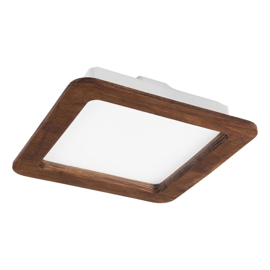 LED Iebūvējams gaismeklis WOODY SPOT LED/17W/230V 3000K ķirša krāsa 18,5x18,5 cm
