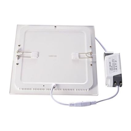 LED iebūvējams griestu gaismeklis LED/24W/230V 3000K