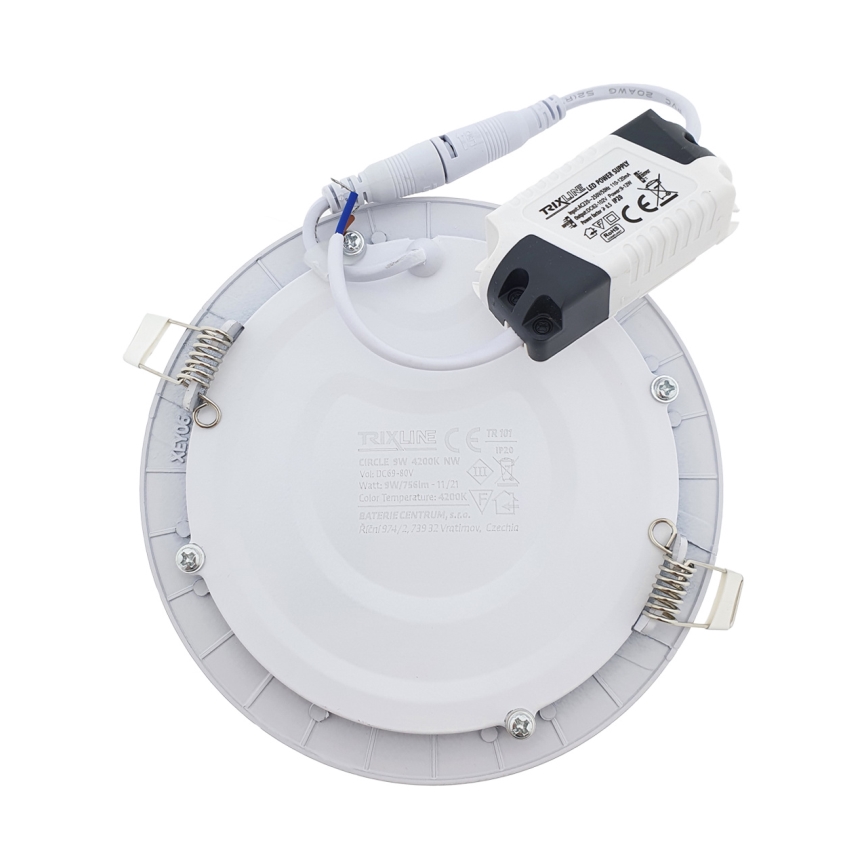 LED iebūvējams griestu gaismeklis ROUND LED/9W/230V 4200K