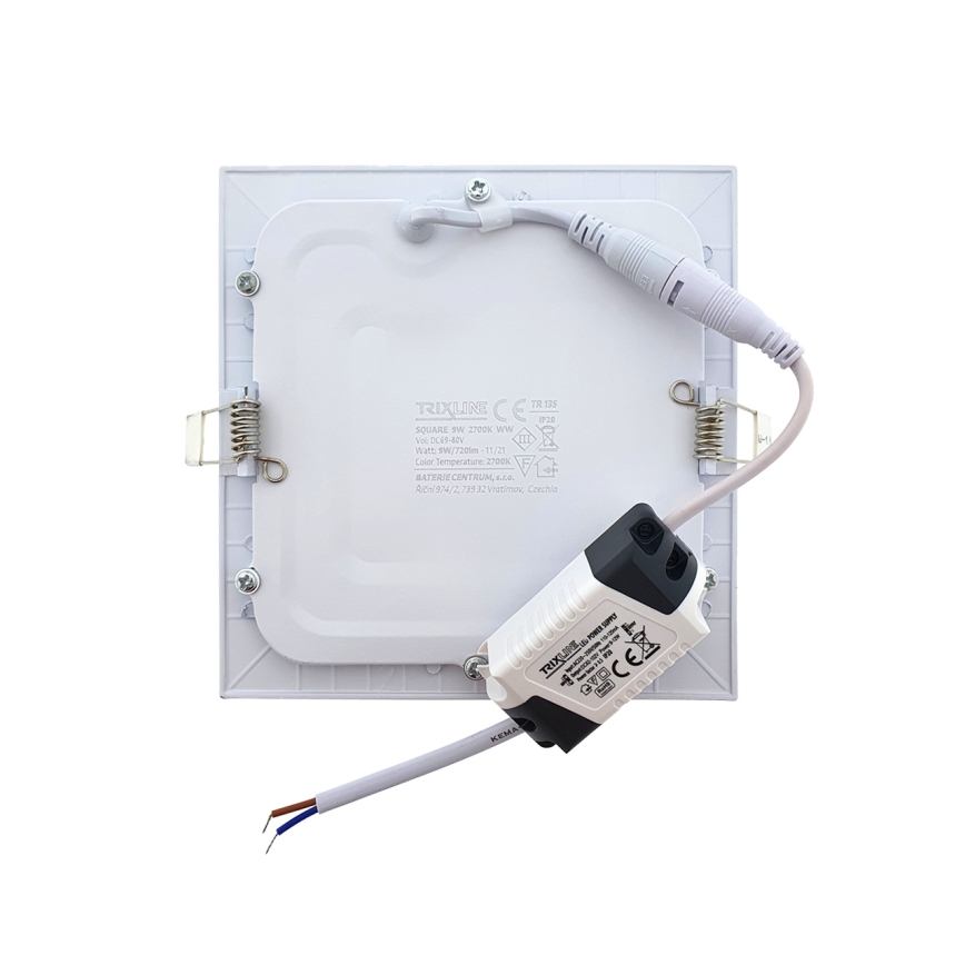 LED iebūvējams griestu gaismeklis SQUARE LED/9W/230V 2700K