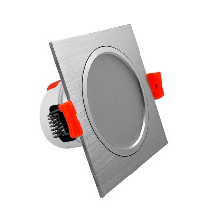LED iebūvējams griestu gaismeklis VENUS LED/7W/230V sudraba leņķa