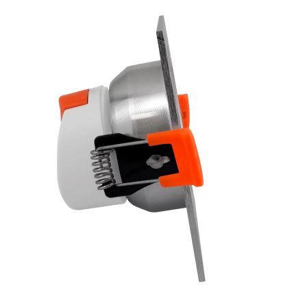 LED iebūvējams griestu gaismeklis VENUS LED/7W/230V sudraba leņķa