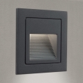LED Iebūvēta lampa LORO LED/2W/230V IP65 antracīta