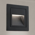 LED Iebūvēta lampa LORO LED/2W/230V IP65 melna