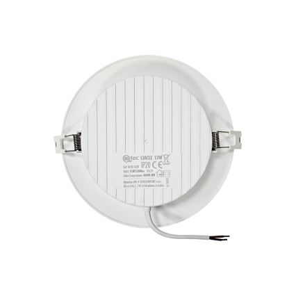 LED Iegremdējama lampa CIRCLE LED/12W/230V 4000K d. 17 cm balta