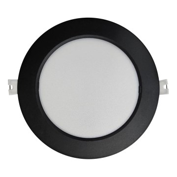 LED Iegremdējama lampa CIRCLE LED/12W/230V 4000K d. 17 cm melna