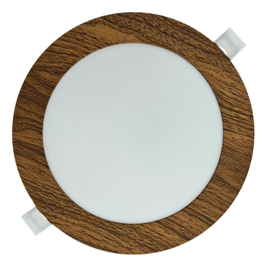 LED Iegremdējama lampa CIRCLE LED/12W/230V 4200K d. 16,7 cm brūna