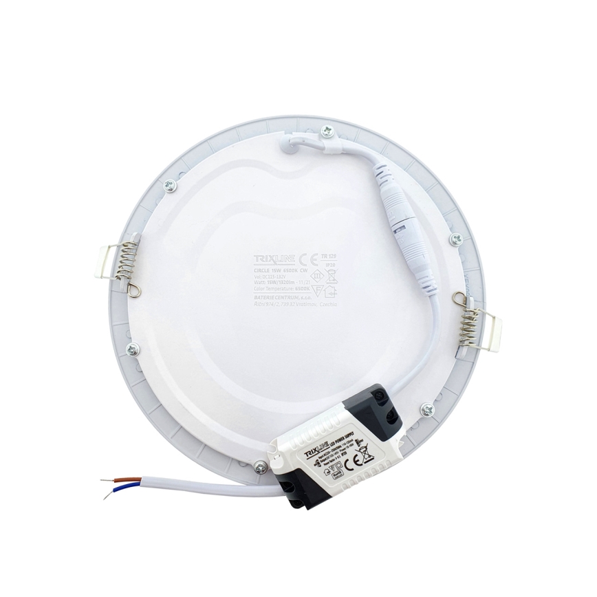 LED Iegremdējama lampa CIRCLE LED/15W/230V 6500K d. 18,8 cm balta