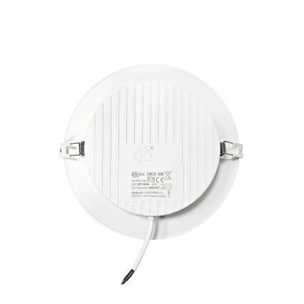 LED Iegremdējama lampa CIRCLE LED/18W/230V 4000K d. 22 cm balta