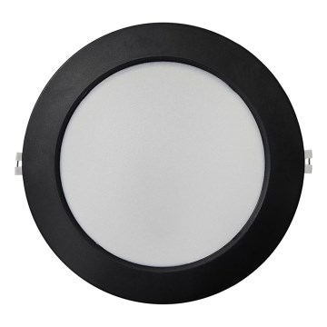 LED Iegremdējama lampa CIRCLE LED/18W/230V 4000K d. 22 cm melna