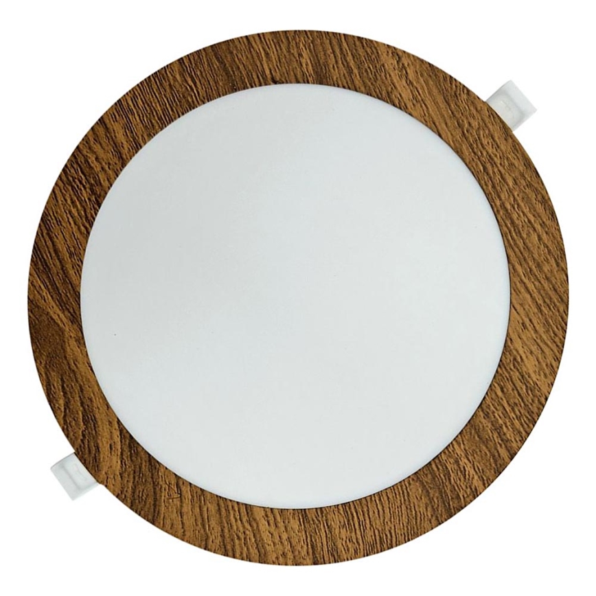 LED Iegremdējama lampa CIRCLE LED/18W/230V 4200K d. 22 cm brūna
