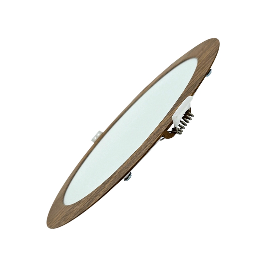 LED Iegremdējama lampa CIRCLE LED/18W/230V 4200K d. 22 cm brūna