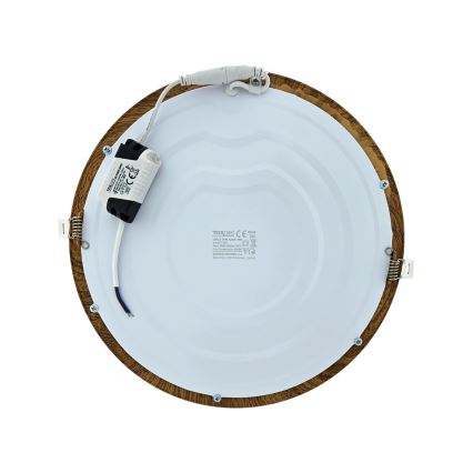 LED Iegremdējama lampa CIRCLE LED/24W/230V 4200K d. 29,6 cm brūna