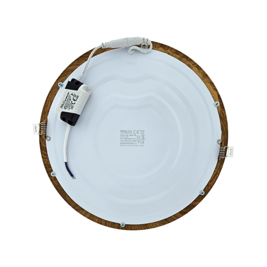 LED Iegremdējama lampa CIRCLE LED/24W/230V 4200K d. 29,6 cm brūna