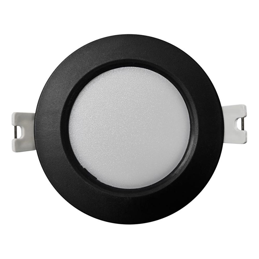 LED Iegremdējama lampa CIRCLE LED/3W/230V 4000K d. 9 cm melna