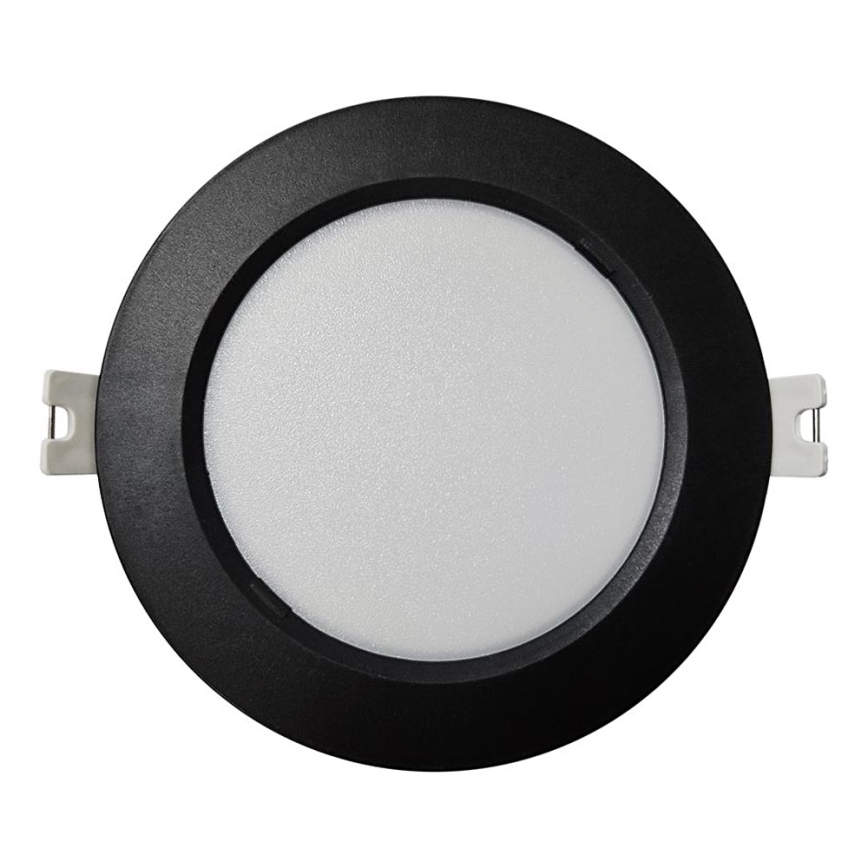 LED Iegremdējama lampa CIRCLE LED/6W/230V 4000K d. 12 cm melna