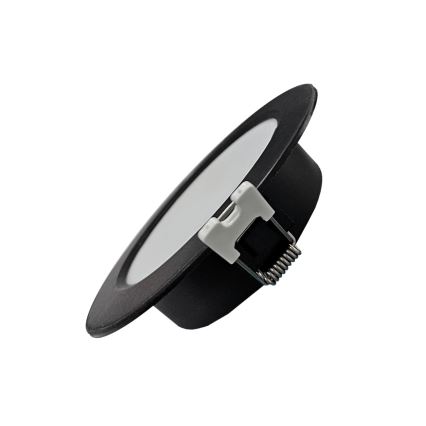 LED Iegremdējama lampa CIRCLE LED/6W/230V 4000K d. 12 cm melna