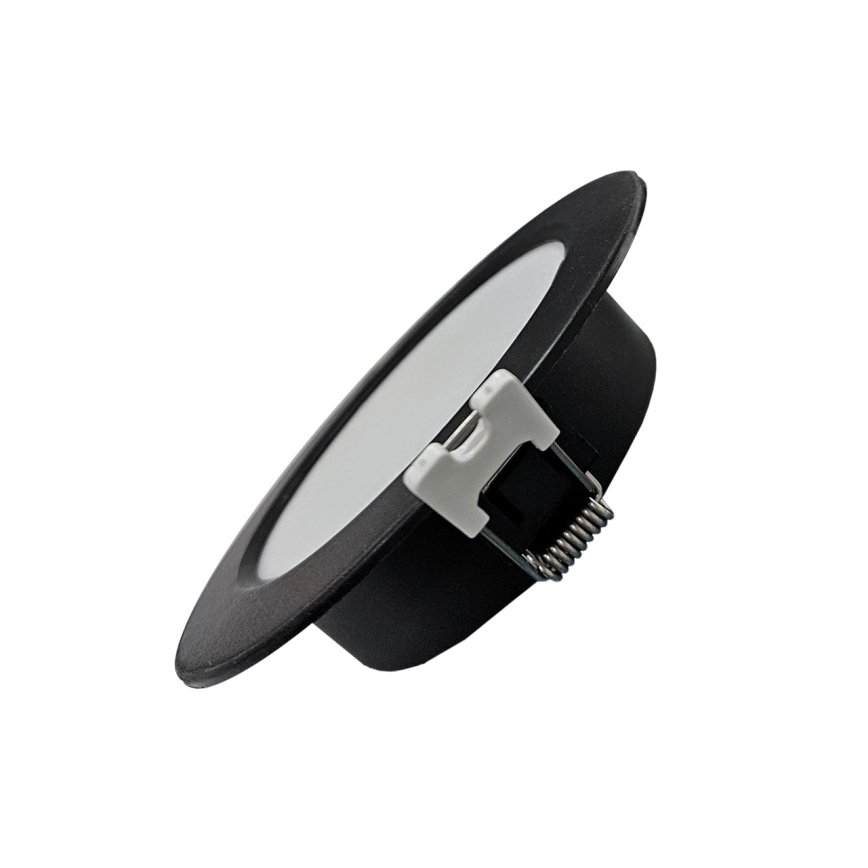LED Iegremdējama lampa CIRCLE LED/6W/230V 4000K d. 12 cm melna