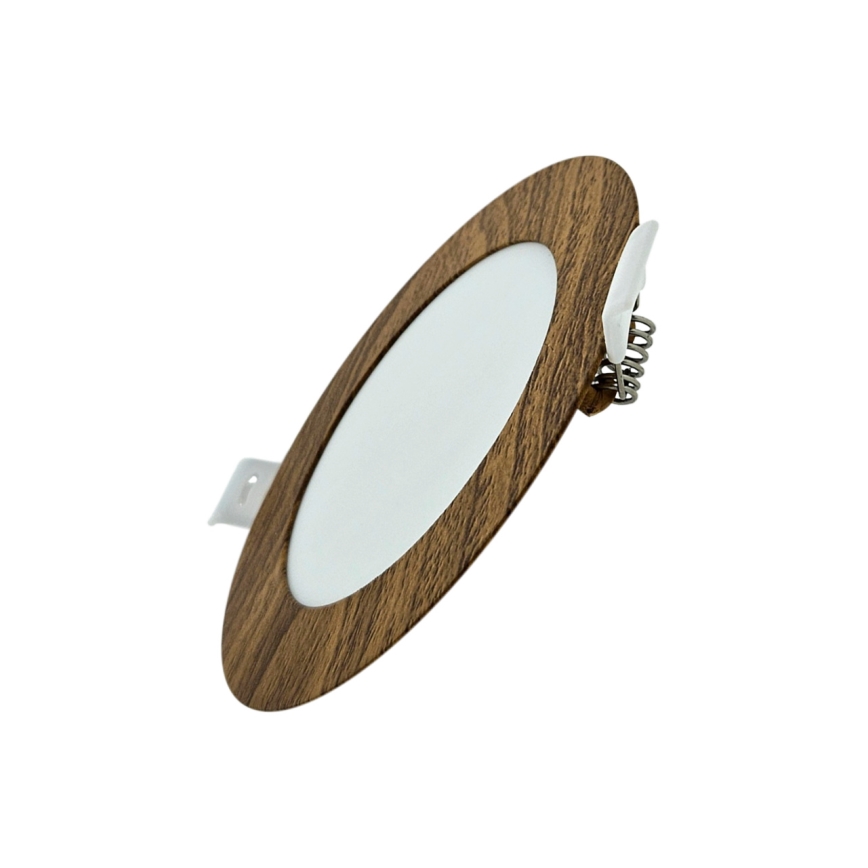LED Iegremdējama lampa CIRCLE LED/6W/230V 4200K d. 11,8 cm brūna