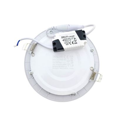 LED Iegremdējama lampa CIRCLE LED/9W/230V 6500K d. 14,5 cm balta