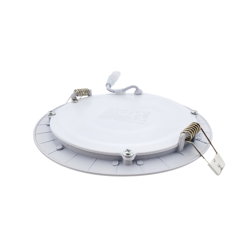 LED Iegremdējama lampa CIRCLE LED/9W/230V 6500K d. 14,5 cm balta