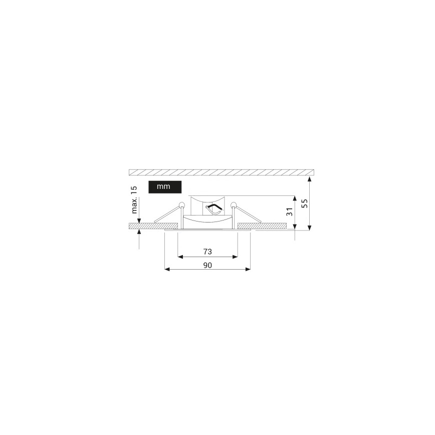 LED Iegremdējama lampa EYE LED/5W/230V 3000K