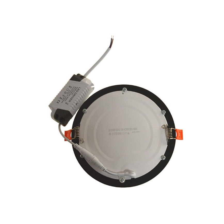 LED Iegremdējama lampa GERD LED/12W/230V 4000K melna