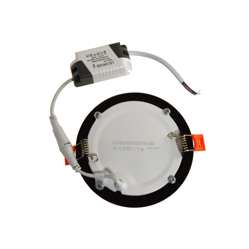 LED Iegremdējama lampa GERD LED/6W/230V 4000K melna