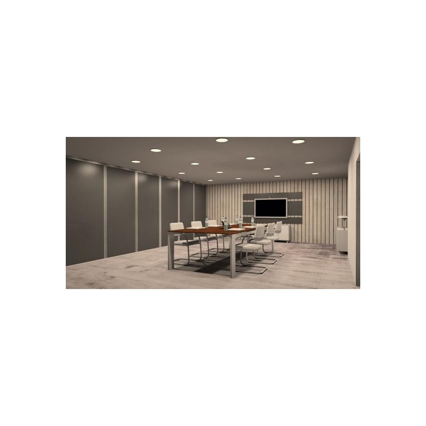 LED Iegremdējama lampa LED/12W/230V IP40