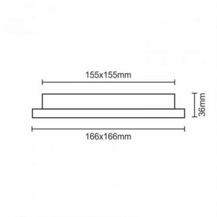 LED Iegremdējama lampa LED/12W/230V IP40