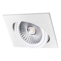 LED Iegremdējama lampa LED/18W/230V 3000K 11,5x11,5 cm balta