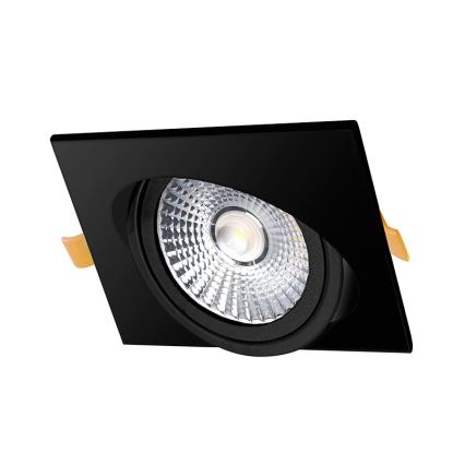 LED Iegremdējama lampa LED/18W/230V 4000K 11,5x11,5 cm melna
