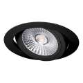 LED Iegremdējama lampa LED/18W/230V 4000K d. 11,5 cm melna