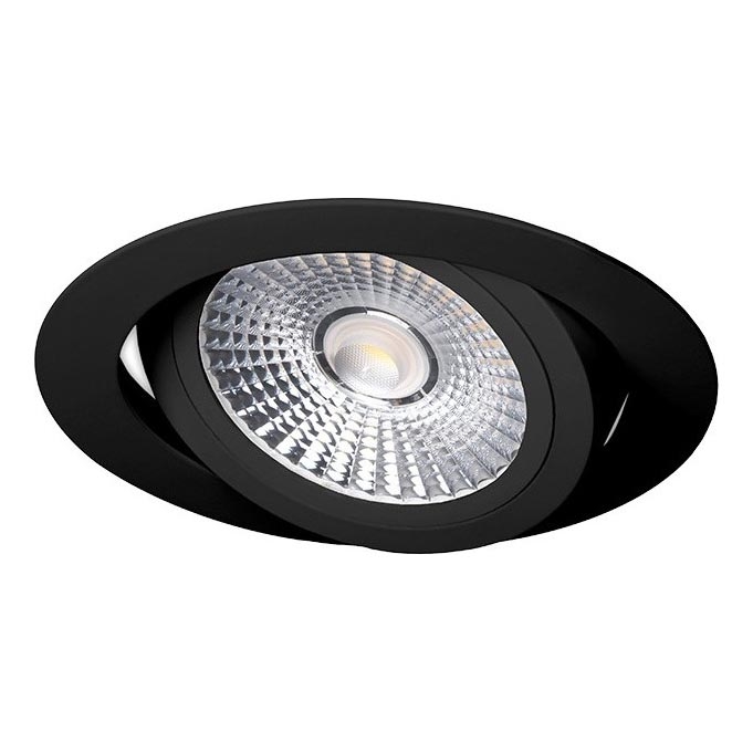 LED Iegremdējama lampa LED/18W/230V 4000K d. 11,5 cm melna
