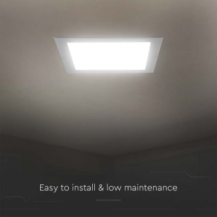 LED Iegremdējama lampa LED/24W/230V 29,5x29,5 cm 4000K balta