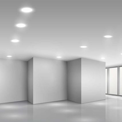 LED Iegremdējama lampa LED/3W/230V d. 9,5 cm 4000K balta