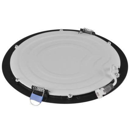 LED Iegremdējama lampa RIGEL LED/14W/230V 4000K d. 22 cm melna
