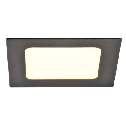 LED Iegremdējama lampa RIGEL LED/4,8W/230V 4000K 11,8x11,8 cm melna