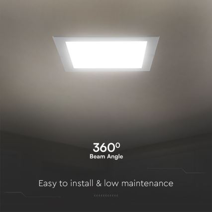 LED Iegremdējama lampa SAMSUNG CHIP LED/18W/230V 3000K 22x22 cm balta