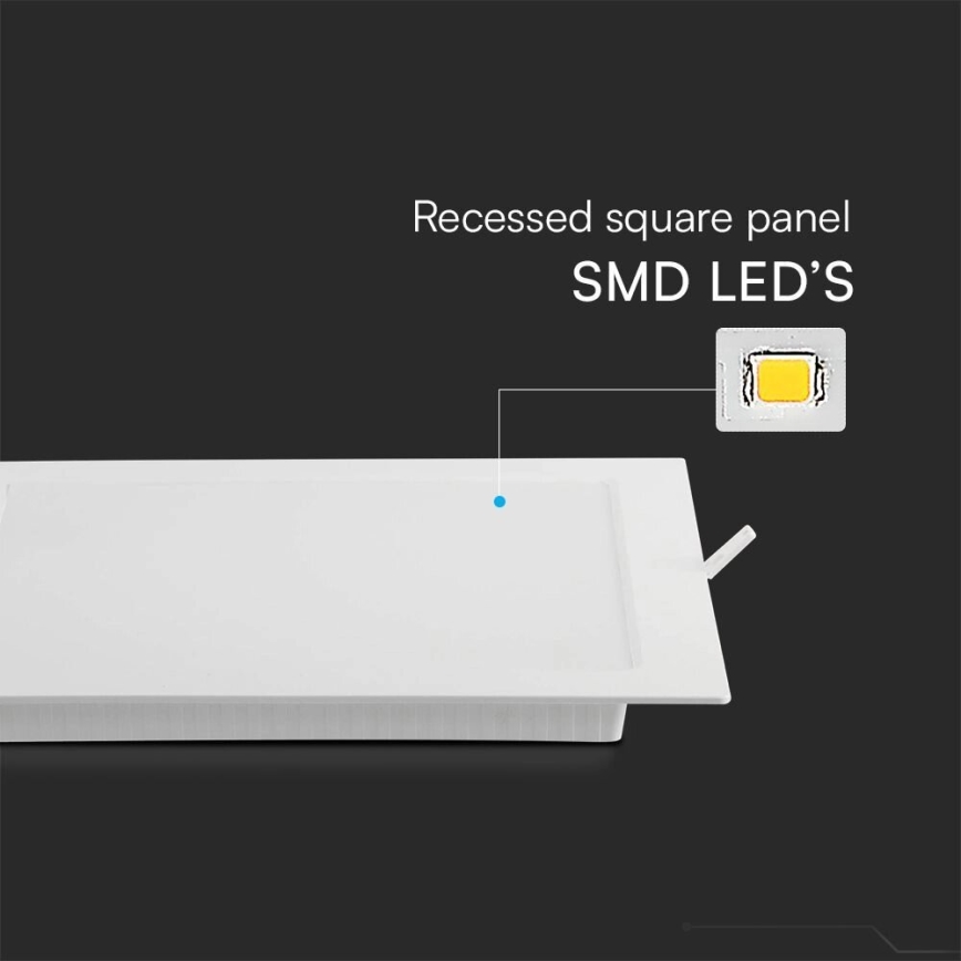 LED Iegremdējama lampa SAMSUNG CHIP LED/24W/230V 4000K 29,5x29,5 cm balta