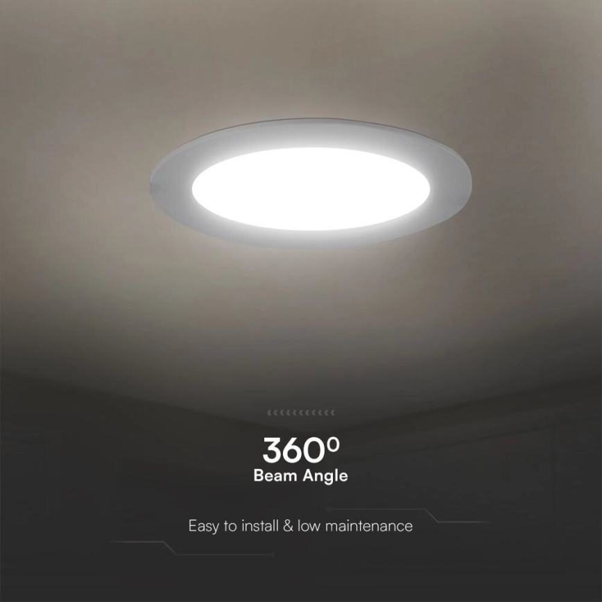 LED Iegremdējama lampa SAMSUNG CHIP LED/3W/230V 6500K d. 9,5 cm balta
