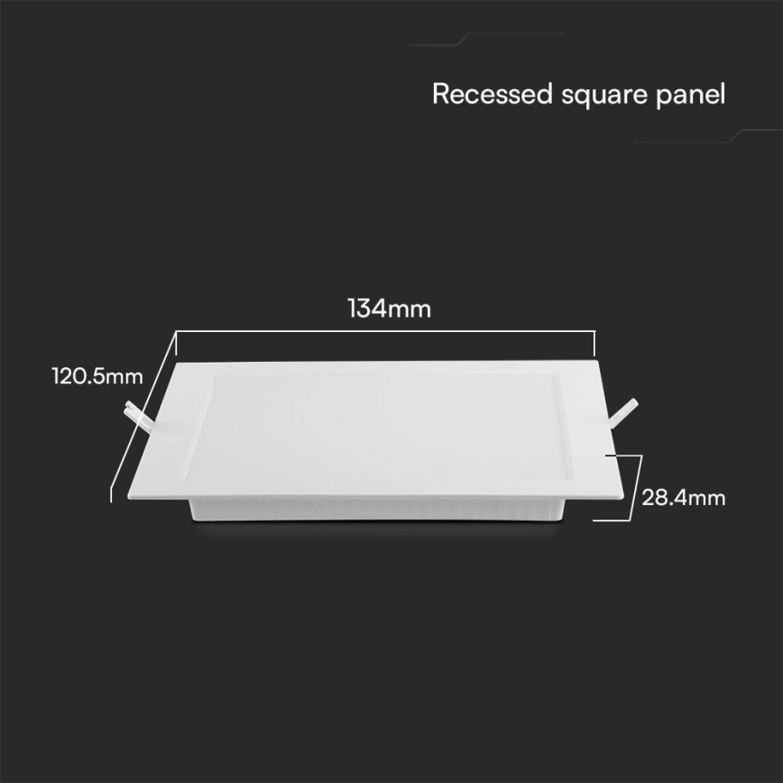 LED Iegremdējama lampa SAMSUNG CHIP LED/6W/230V 3000K 12x12 cm balta