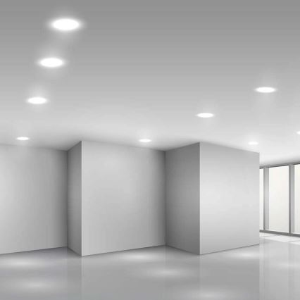 LED Iegremdējama lampa SAMSUNG CHIP LED/6W/230V 4000K d. 12 cm balta