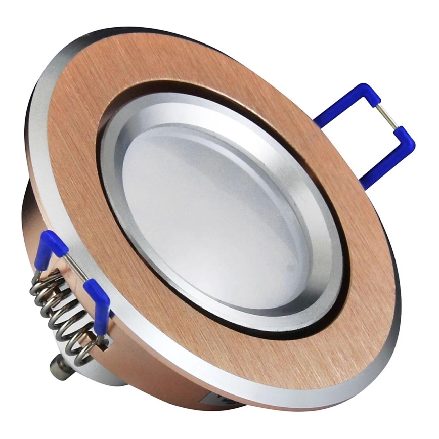 LED Iegremdējama lampa SAULE OLAL 1xGU10/3,5W/230V 3000K d. 8,4 cm zelta