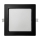 LED Iegremdējama lampa SQUARE LED/12W/230V 4000K 17x17 cm melna