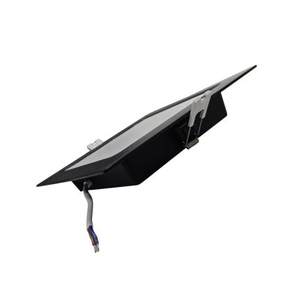 LED Iegremdējama lampa SQUARE LED/12W/230V 4000K 17x17 cm melna