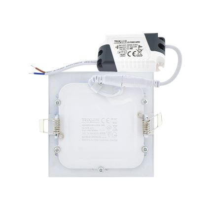 LED Iegremdējama lampa SQUARE LED/12W/230V 4200K 16,8x16,8 cm balta
