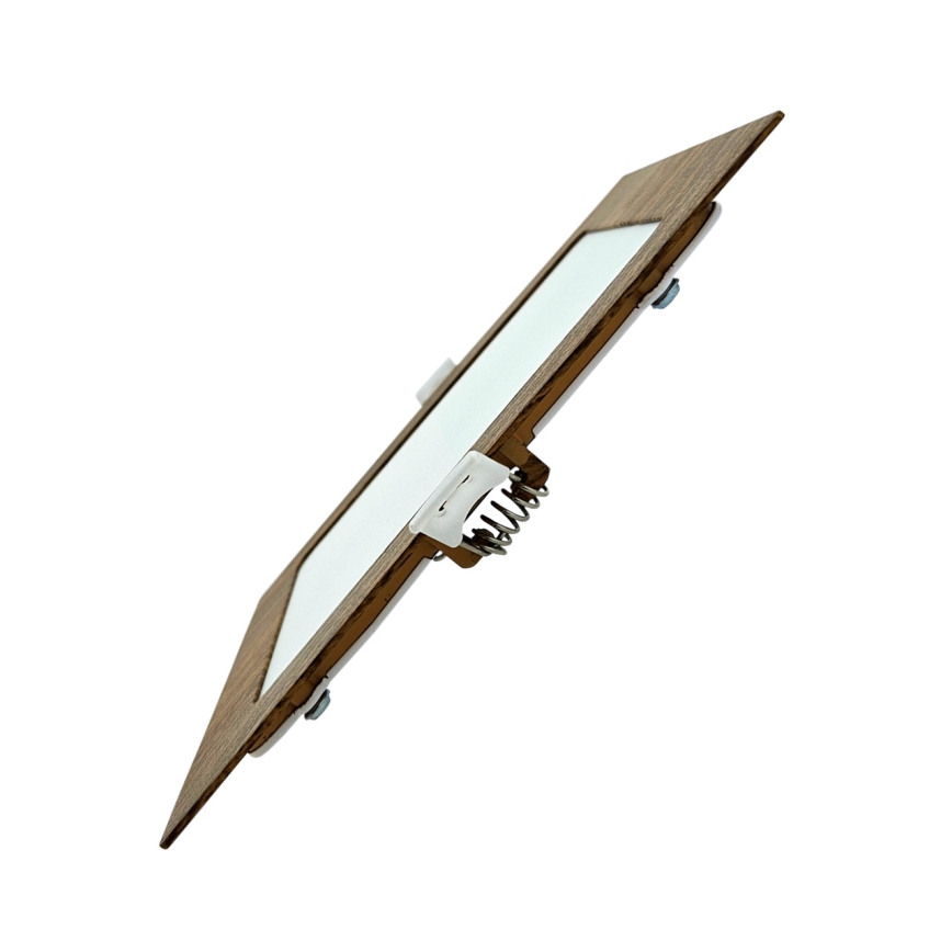 LED Iegremdējama lampa SQUARE LED/12W/230V 4200K 16,8x16,8 cm brūna
