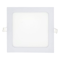 LED Iegremdējama lampa SQUARE LED/15W/230V 4200K 18,8x18,8 cm balta